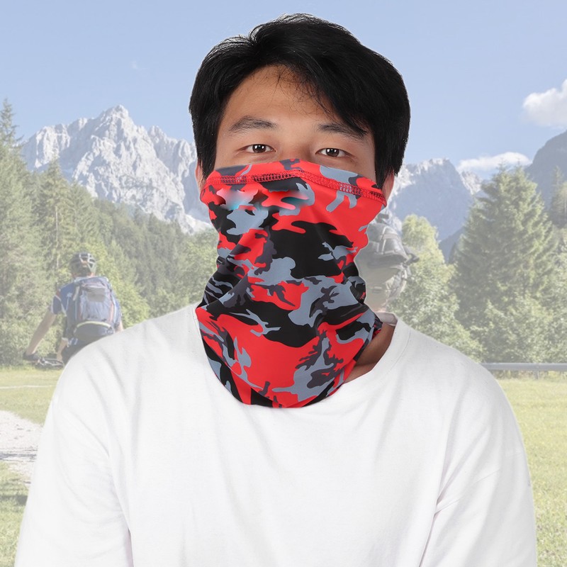 Summer Outdoor Ice Silk Scarf Sun Protection Face Towel Mask