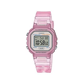 Casio LA20WH Series | Women's Digital Watch | Pink | Water Resistant | LED Light | Auto Calendar | Date Display | 1/100 SEC Stopwatch | Regular Time Keeping (HR, Min, SEC, PM, Date, Day) | 5 Yr Batt