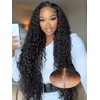 28 Inch Pre Cut 7X5 HD Lace Glueless Water Wave