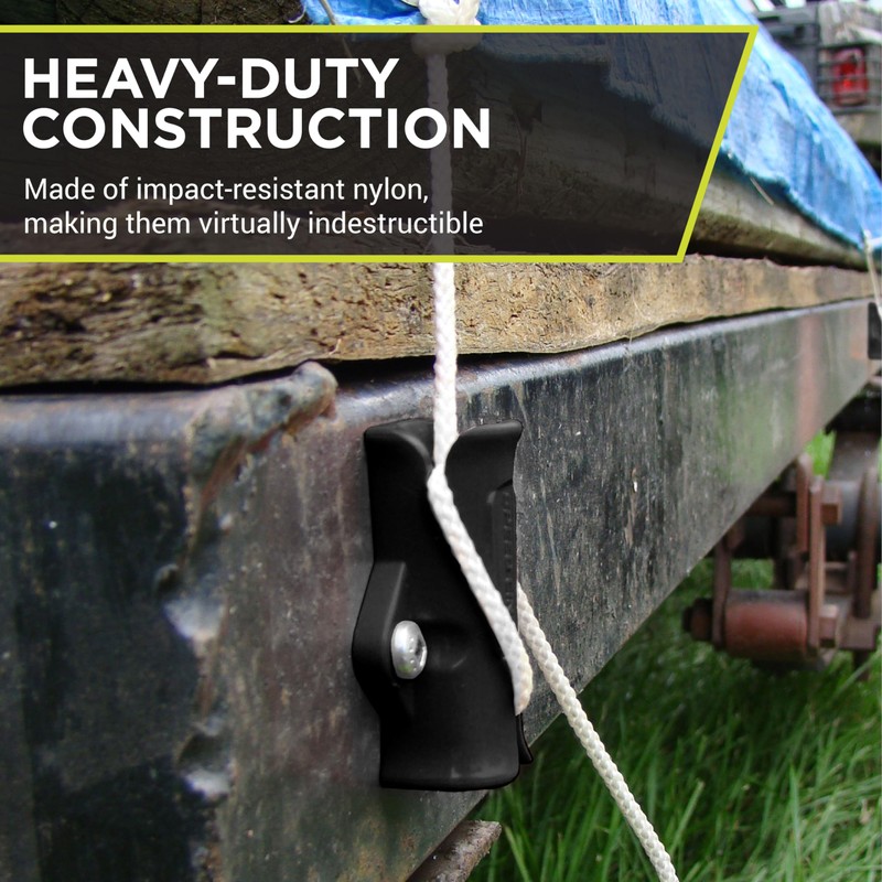 SlotLock All-Purpose Rope Cinch, Multipurpose Rope Locking Device for Clotheslines,