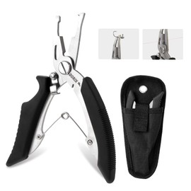 GORIX Multi-functional Fishing Pliers (GFT-1001) Needle Remover, Line Cutter, Pliers, Fishing Supplies, Dedicated Case, PE Line Cutting