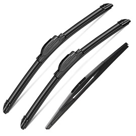 3 Wipers Set for Subaru Legacy Outback 2015-2019 Forester 2014-2018, Windshield Wiper Blades Original Equipment Replacement Front and Rear- 26"/17"/14" (Pack of 3) J- HOOK