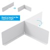 4 Pcs Gutter Valley Splash Guards,Rain Gutter Valley Roofing Gutter
