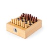 FOR ADVENTUR Bamboo Chess and Wine Set with Corkscrew, Decanter