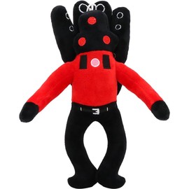 Skividy Toilet Plush Newest Style Toilet Stuffed Toilet Speakerman Boss Plush Toilet Game Cartoon Plush Toy for Boys Girls Fans Plush Collection Plush Toy (Red Sound)