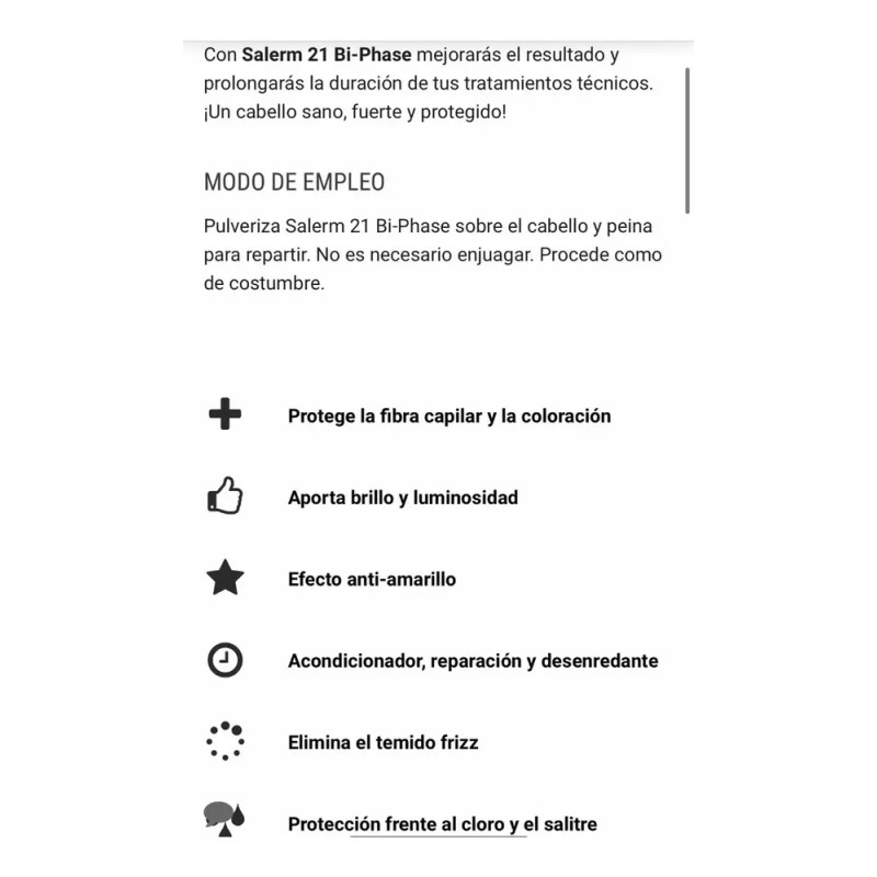 Salerm 21 Bi-phase Tratamiento Cabello Maltratado 200ml