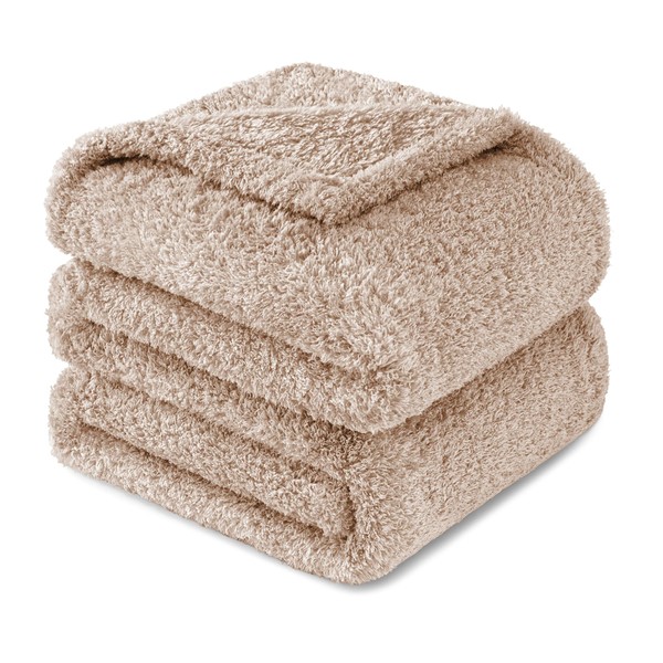 Exclusivo Mezcla Fuzzy Fleece Throw Blanket for Couch Sofa, Lightweight