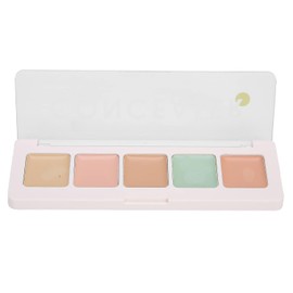 Paleta de Corrector, Paleta de Maquillaje Corrector de Cubierta de Crculo Oscuro con Imperfecciones Faciales de 5 Colores para Ocultar Maquillaje...  