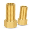 2-PACK GUOFIS Brass Pipe Fittings Female Adapter,1/2"Female x1/2" Male Extension