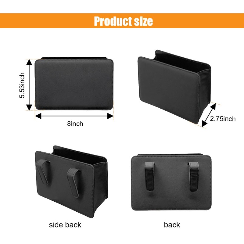 Car Trash Can, Auto Leather Trash Bin Garbage Organizer Holder