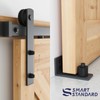 SMARTSTANDARD 5.5 FT Heavy Duty Sturdy Sliding Barn Door Hardware