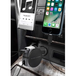 DC Charger Reel Indicator 4.8A Lightning Black NKL-80