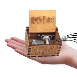 JUAEYIDDS Music Box Made Of Wood Carved Hand Crank Antique Carved Wood Musical Boxes Mechanism Carved Wood Musical Box 18 Note Mechanism Home Decoration For Home Decor Birthday