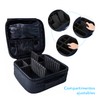 Triko Estuche de maquillaje portátil con ajustadores y compartimentos para