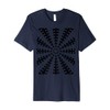 Starlight Beam With Dovetail Pattern Black Cut Out Premium T-Shirt