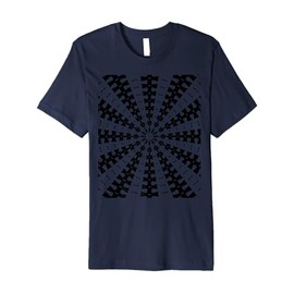 Starlight Beam With Dovetail Pattern Black Cut Out Premium T-Shirt