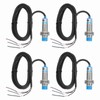 MECCANIXITY 4Pcs Inductive Proximity Sensor,NPN NC M18 DC 6-36V 300mA