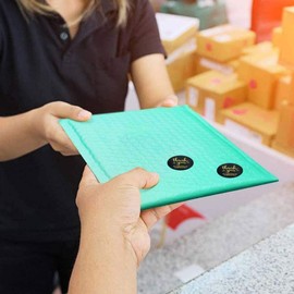 Thank You Stickers Labels Seals Thank You for Supporting My Small Business Stickers Roll,Gold Foil Fonts Black Thank You Stickers,for Crafters & Online Sales, 500 Labels Per Roll Black(1.5Inch)