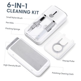 Tofficu Professional Cleaning Kit for Headphones Keyboards Laptops Phones Monitor 7 Tools in 1