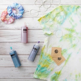 Bright Creations Soda Ash Tie Dye Kit with 6 Colors, Rubber Bands, Gloves, Mixing Bottles (53 Piece Set)