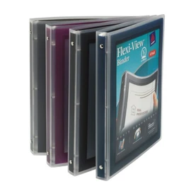 Avery(R) Flexi-View Binder, 1/2" Ring, Assorted Colors