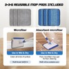 Qaestfy Baseboard Cleaner Tool with Handle, Wall Floor Mop with
