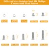385 Pieces M4 Machine Screws Nuts Washers Set, Sutemribor M4