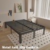 KOSOSO 16 Inch Bed Frame Queen Size with Metal Gaskets,