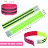 16 Pieces Reflective Bands Reflector Bands for Wrist, Arm, Ankle,