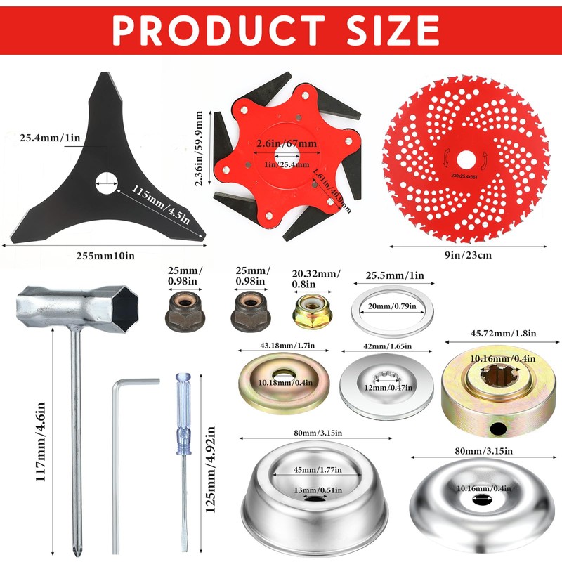 Threlaco 6 Steel Teeth Razor Trimmer Head and 3 Teeth