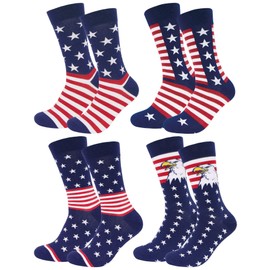 American Flag Socks, Men s Funny Dress Socks, Patriotic Fun Socks, Novelty Socks for Men, Groomsmen socks. Choose a pair of funny novelty socks to expresss yourself, and match your outfit perfectly. The American flag socks are a good choice to express yo