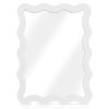 Leinuosen Scalloped Magnetic Locker Mirror 5''x7'' Small Real Glass Makeup