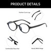 YAMEIZE Ovale Blaulichtfilter Brille für Damen Kleine Ovale Blaulichtfilter Brille