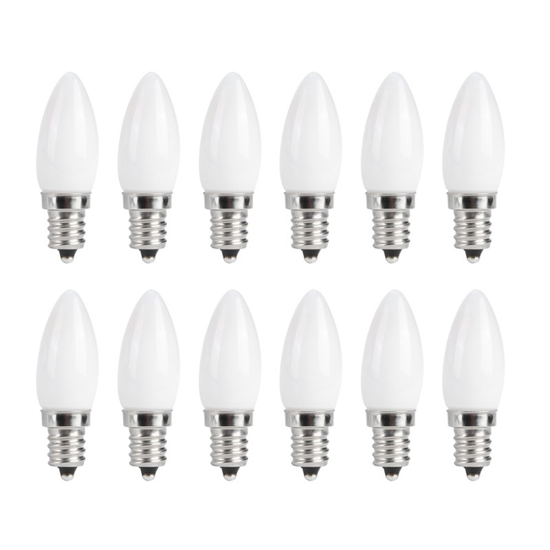 10pcs E12 LED Bulb 1.5W Warm White Lamp for Chandelier