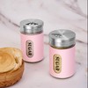 STJKBDFC Sugar Shaker Duster Stainless Steel and Glass Set with