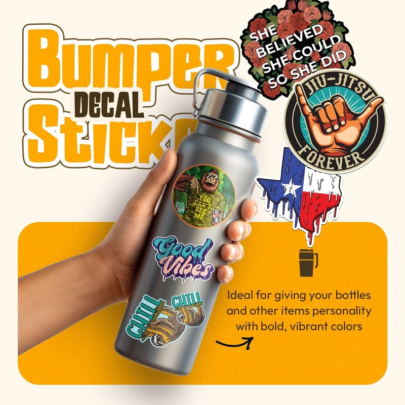 USA American Sasquatch Bigfoot Bumper Sticker Decal Bundle Pack for