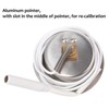 MEASUREMAN Vapor Capillary Flanged Panel Mount Refrigeration Thermometer, 2" Dial,