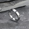 King Will Basic Mens 6mm Tungsten Carbide Ring High Polished