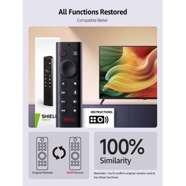 Replacement for Nvidia Shield Remote Control Voice Search, Backlit Buttons, IR Blaster to Control Your TV, Customizable Menu Buttons