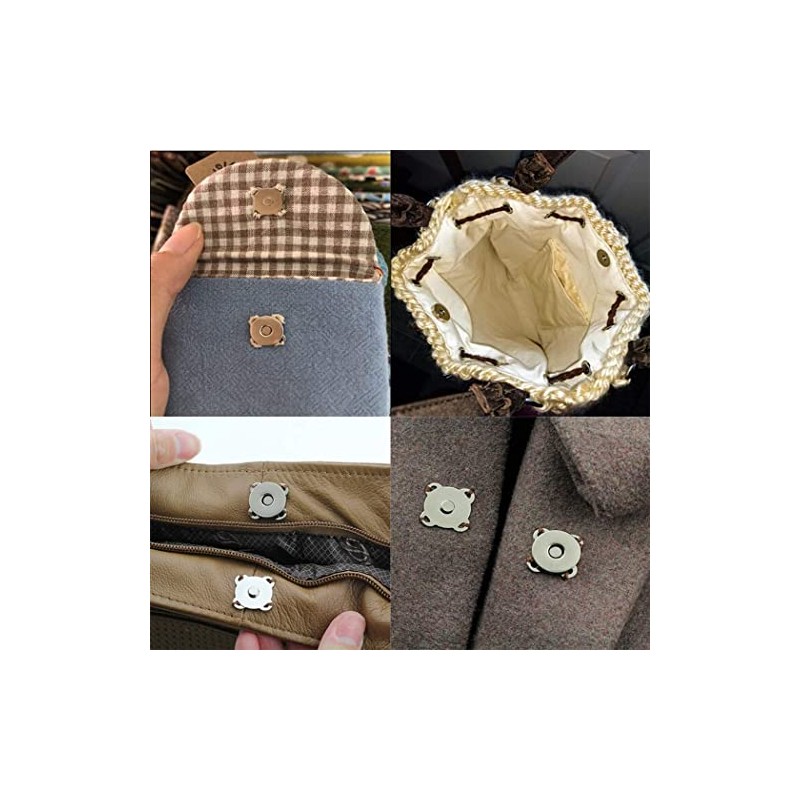 DERAYEE Magnetic Button Sew-on Fasteners, Easy to Sew on Crafting