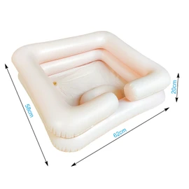 Hair Washing Basin for bedridden, wash Hair in Bed, Designed for Disabled, Bedridden and Handicapped Portable Washing Hair Basin with Pillow.