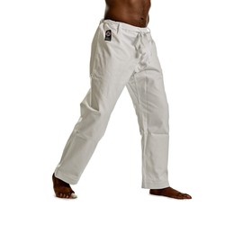 Ronin Heavy Weight 12oz. Cotton Karate Pants (White, 6)