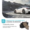 HECHENQICHE Rear Ceramic Brake Pads with Hardware Kit for 2009-2014