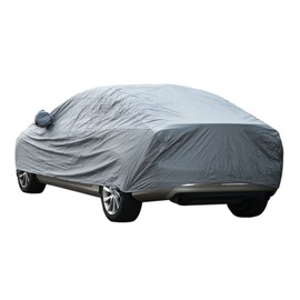 Sipobuy universal fully waterproof, scratch proof, durable car cover, breathable cotton filled, heavy duty