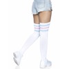 LEG AVENUE Damen Athlete Thigh Hi W / 3 Streifen