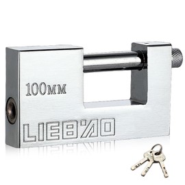 Container Padlock, Heavy Duty Padlock 96mm Large Shed Padlocks with 3 Keys High Security Padlocks Waterproof Pad Lock for Garage Shipping Container Indoor and Outdoor Doors