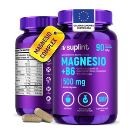 Citrato de Magnesio 200 mg con Vitamina B6  Magnesio Complex  Suplemento Vegano de Alta Absorcin  Apoyo Muscular y Contra Calambres  Sin OGM  90...   