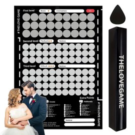 DAWRIS The Love Game Scratch Off Posters, 100 Date Night Ideas, Date Night Games, Bedroom Games for Couples, Love Games for Couples, Boyfriend Gifts, Couples Gifts for Anniversary