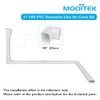 MOOITEK 5" 17Ft PVC Decorative Line Set Cover Kit for