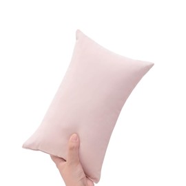 FILOEEX Small Pillows for Sleeping,11"x7" Mini Pillow,Soft Pillow with Pillowcase,Tiny Pillows for Adult Kids,Cats,Dogs,Office Waist Support,Machine Washable (Pink)